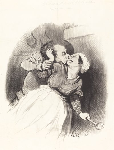 Powrót do młodości autorstwa Honoré Daumier