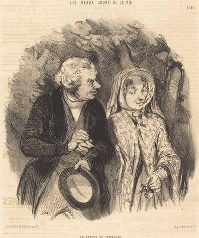 Powrót do młodości autorstwa Honoré Daumier