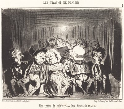 Pociąg przyjemności autorstwa Honoré Daumier