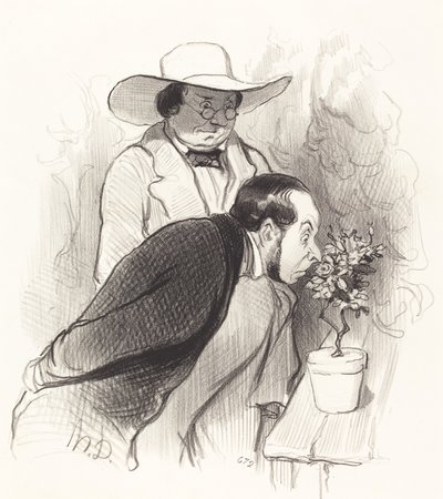 Triumf botanika autorstwa Honoré Daumier