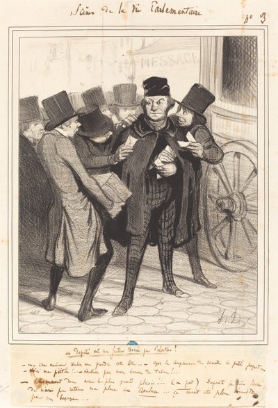 Przyjemna wycieczka do Paryża autorstwa Honoré Daumier