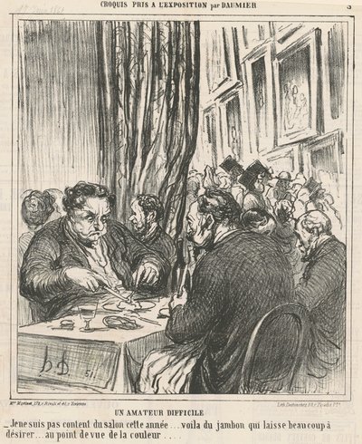 Trudny amator autorstwa Honoré Daumier