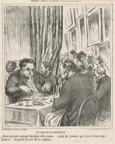 Trudny amator autorstwa Honoré Daumier