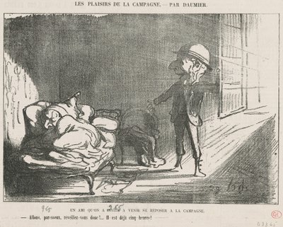 Przyjaciel, którego zaprosiliśmy... autorstwa Honoré Daumier