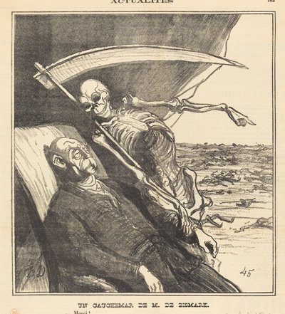 Koszmar pana Bismarcka autorstwa Honoré Daumier