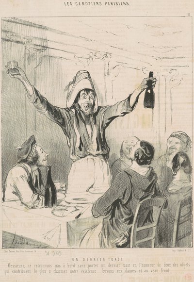 Ostatni toast autorstwa Honoré Daumier