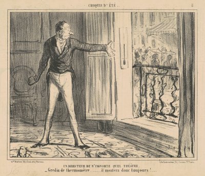 Reżyser dowolnego teatru autorstwa Honoré Daumier