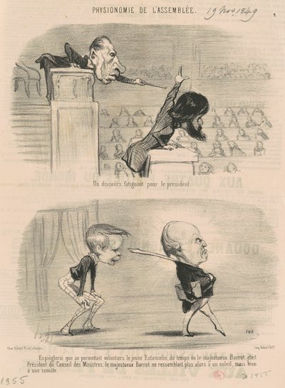 Męczące przemówienie dla prezydenta autorstwa Honoré Daumier