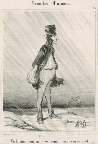 Bezdomny... autorstwa Honoré Daumier