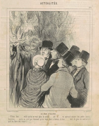 Zaćmienia jednego dnia autorstwa Honoré Daumier