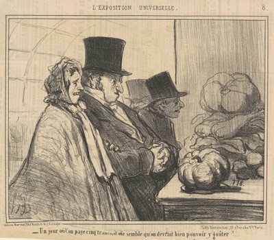 Dzień, w którym zapłacisz pięć franków autorstwa Honoré Daumier