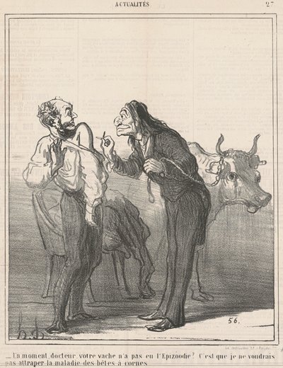 Czekaj... twoja krowa nie miała epizoodii? ... autorstwa Honoré Daumier