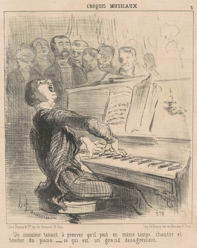 Pan, który chce udowodnić, że potrafi... autorstwa Honoré Daumier