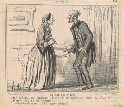 Zwolennik pana Hume autorstwa Honoré Daumier