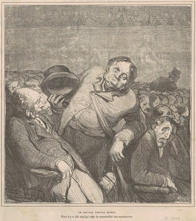 Nowy model teatru autorstwa Honoré Daumier