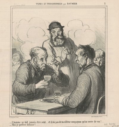 filozof autorstwa Honoré Daumier