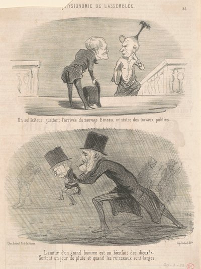 Adwokat przyglądający się... Bineau! autorstwa Honoré Daumier