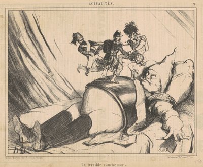 Straszny koszmar autorstwa Honoré Daumier