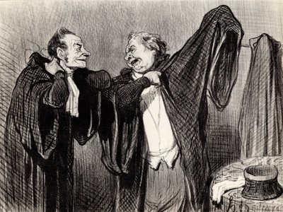 Pod kolegami, 1845-1848. autorstwa Honoré Daumier
