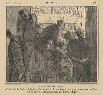 1. reprezentacja giełdy autorstwa Honoré Daumier