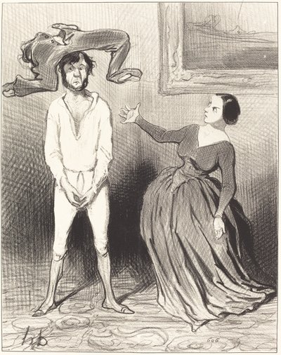 Kobieta taka jak ja... odłożyła guzik?... autorstwa Honoré Daumier