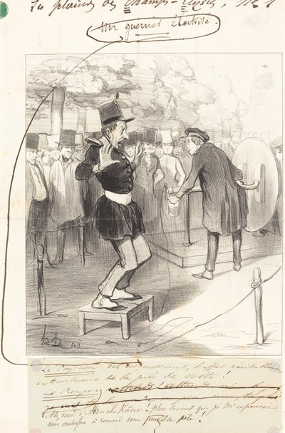 Zelektryfikowany wojownik autorstwa Honoré Daumier