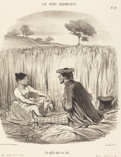 Sielanka w pszenicy autorstwa Honoré Daumier