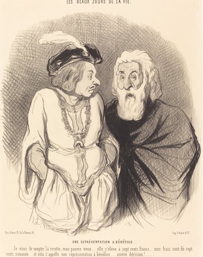 Reprezentacja ma korzyści autorstwa Honoré Daumier
