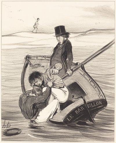 Bunt na pokładzie autorstwa Honoré Daumier