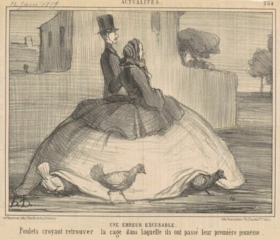 Wybaczalny błąd autorstwa Honoré Daumier
