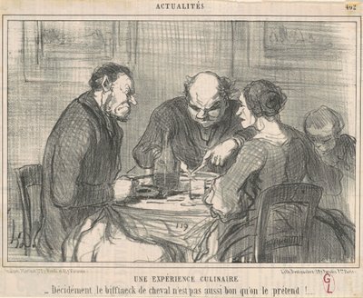 Doświadczenie kulinarne autorstwa Honoré Daumier
