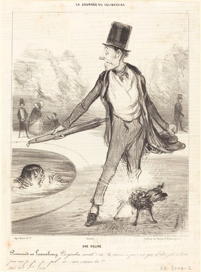 Jedna godzina - Spacer po Luksemburgu autorstwa Honoré Daumier