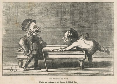 Deszczowy dzień autorstwa Honoré Daumier