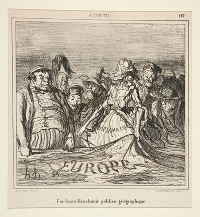 Lekcja autorstwa Honoré Daumier