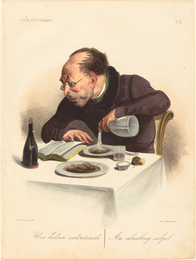 Pobudzająca lektura autorstwa Honoré Daumier