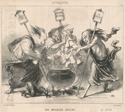Zła kuchnia? autorstwa Honoré Daumier
