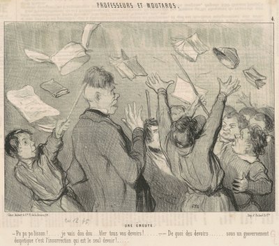 Zamieszki autorstwa Honoré Daumier