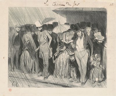 Stacja nieskończenie za długa autorstwa Honoré Daumier