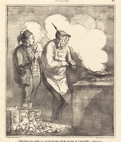 Oto kilka stłuczonych jajek... autorstwa Honoré Daumier