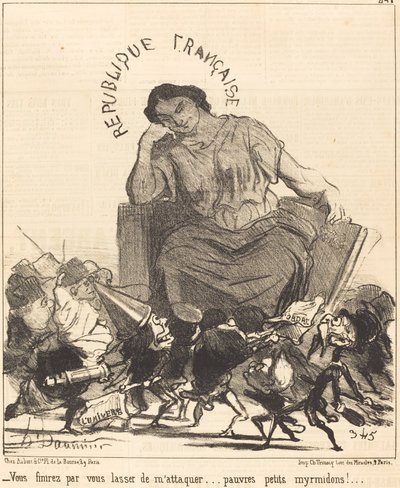 W końcu zmęczy cię atakowanie mnie... autorstwa Honoré Daumier