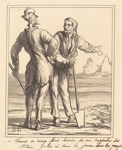 Nie musisz mi przypominać o jego tytułach... autorstwa Honoré Daumier