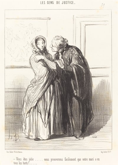 Jesteś piękna... autorstwa Honoré Daumier