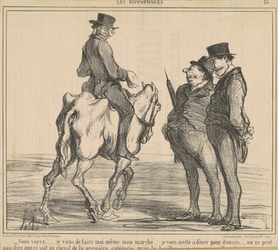Widzisz... właśnie stworzyłem... mój rynek... autorstwa Honoré Daumier
