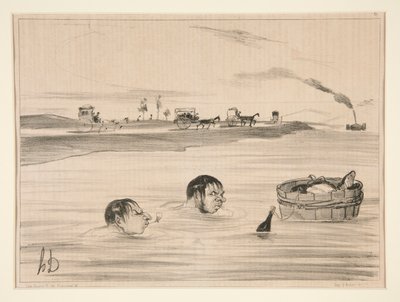 Podróż do św. Chmury autorstwa Honoré Daumier
