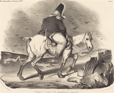 Podróżuj przez ruchliwe populacje autorstwa Honoré Daumier