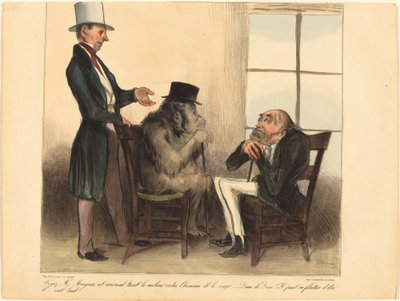Widzi pan, panie Mayeux, to zwierzę... autorstwa Honoré Daumier