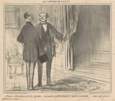 Widzisz, ten pokój jest bardzo duży... autorstwa Honoré Daumier