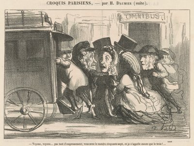 Zobaczmy... nie tak chętni... autorstwa Honoré Daumier