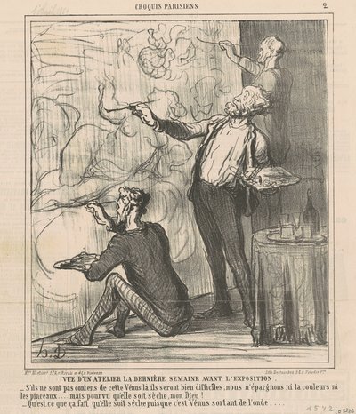 Widok warsztatu... autorstwa Honoré Daumier