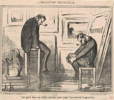 Widok z warsztatu... autorstwa Honoré Daumier